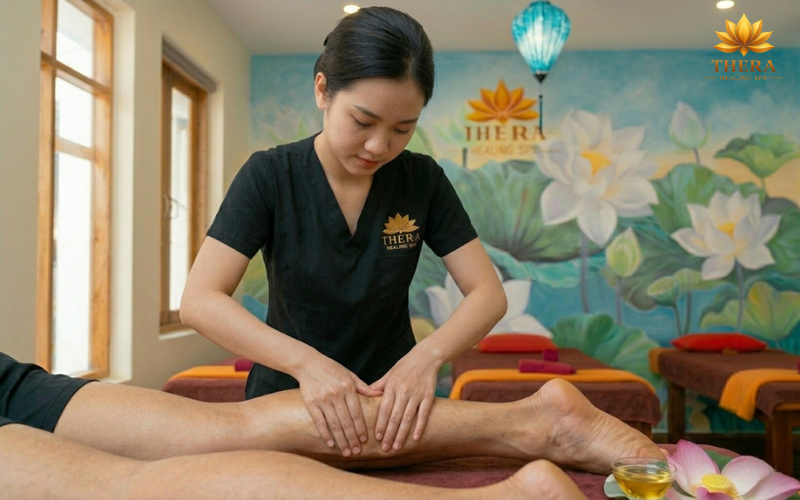 Massage chân trị liệu giúp hạn chế chấn hương